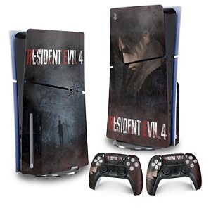 Skin PS5 Slim Vertical - Resident Evil 4 Remake