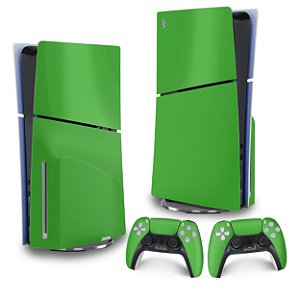 Skin PS5 Slim Vertical - Verde