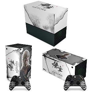 KIT Xbox Series X Capa Anti Poeira e Skin - Black Myth: Wukong
