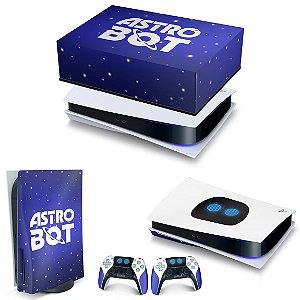 KIT PS5 Capa Anti Poeira e Skin - Astro Bot