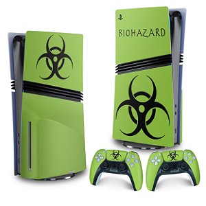 Skin PS5 Pro Vertical - Biohazard Radioativo