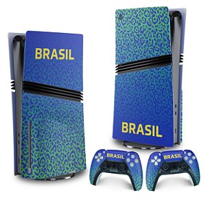 Skin PS5 Pro Vertical - Brasil