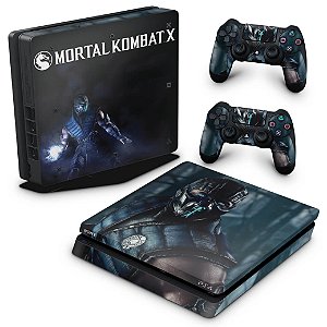 PS4 Slim Skin - Mortal Kombat X - Sub Zero