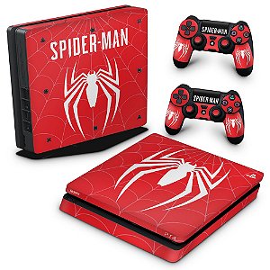PS4 Slim Skin - Spider-man Bundle #c