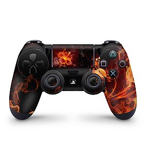 Skin PS4 Controle - Fire Flower