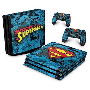 PS4 Pro Skin - Super Homem Superman Comics