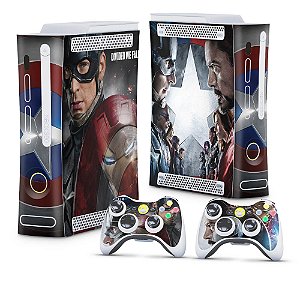 Xbox 360 Fat Skin - Capitão America Guerra Civil