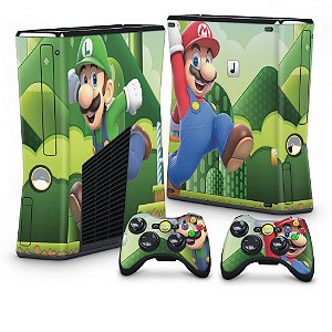 Xbox 360 Slim Skin - Mario & Luigi
