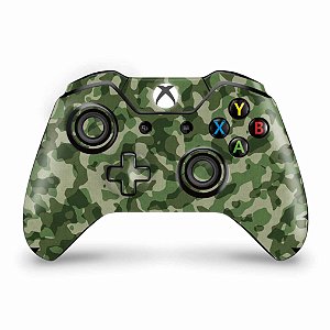 Skin Xbox One Fat Controle - Camuflagem Verde