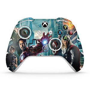 Skin Xbox One Slim X Controle - The Avengers - Os Vingadores