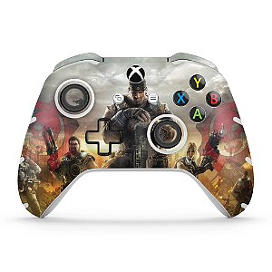 Skin Xbox One Slim X Controle - Gears of War - Skull