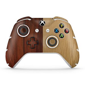 Skin Xbox One Slim X Controle - Madeira