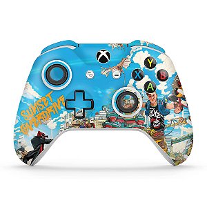 Skin Xbox One Slim X Controle - Sunset Overdrive