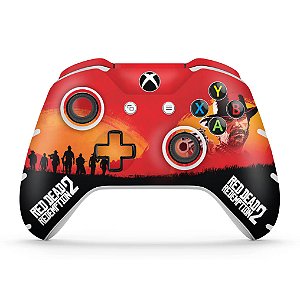 Skin Xbox One Slim X Controle - Red Dead Redemption 2