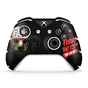 Skin Xbox One Slim X Controle - Friday the 13th The game - Sexta-Feira 13