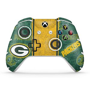 Skin Xbox One Slim X Controle - Green Bay Packers NFL