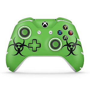 Skin Xbox One Slim X Controle - Biohazard Radioativo