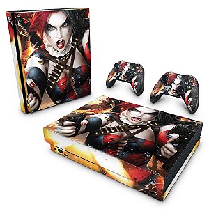 Xbox One X Skin - Arlequina Harley Quinn #B