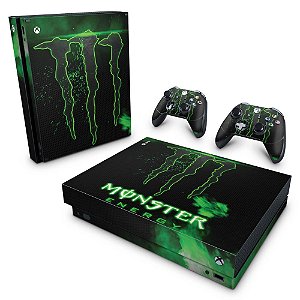 Xbox One X Skin - Monster Energy Drink