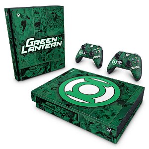Xbox One X Skin - Lanterna Verde Comics