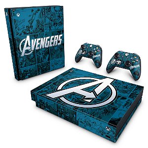 Xbox One X Skin - Avengers Vingadores Comics
