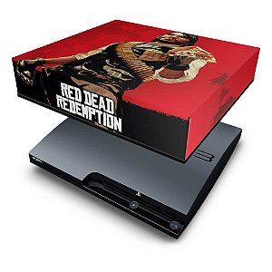 PS3 Slim Capa Anti Poeira - Red Dead Redemption