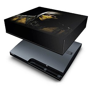 PS3 Slim Capa Anti Poeira - Mortal Kombat X Scorpion