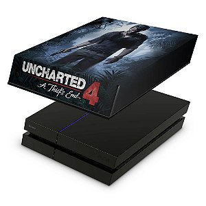 PS4 Fat Capa Anti Poeira - Uncharted 4