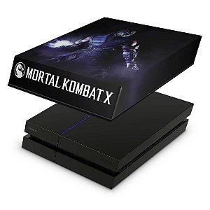 PS4 Fat Capa Anti Poeira - Mortal Kombat X - Sub Zero