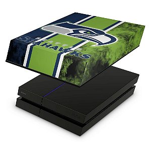 PS4 Fat Capa Anti Poeira - Seattle Seahawks - Nfl
