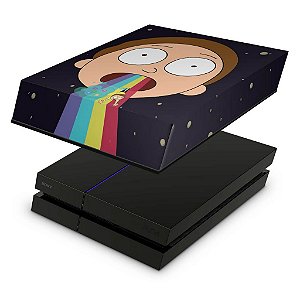 PS4 Fat Capa Anti Poeira - Morty Rick And Morty