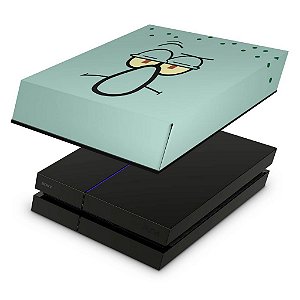 PS4 Fat Capa Anti Poeira - Lula Molusco Bob Esponja