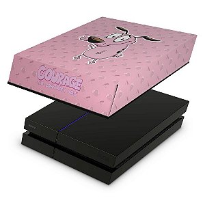 PS4 Fat Capa Anti Poeira - Coragem: O cão covarde