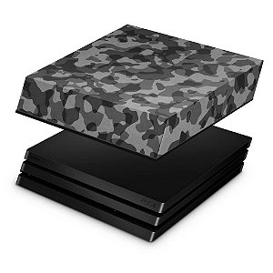 PS4 Pro Capa Anti Poeira - Camuflagem Cinza