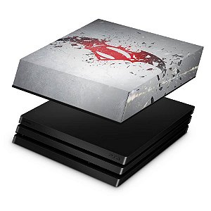 PS4 Pro Capa Anti Poeira - Batman vs Superman Logo