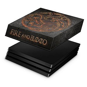 PS4 Pro Capa Anti Poeira - Game of Thrones Targaryen