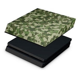 PS4 Slim Capa Anti Poeira - Camuflagem Exercito