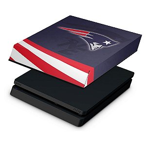 PS4 Slim Capa Anti Poeira - New England Patriots NFL