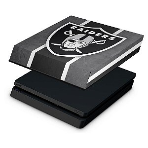 PS4 Slim Capa Anti Poeira - Oakland Raiders NFL