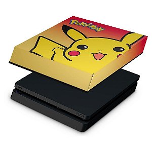 PS4 Slim Capa Anti Poeira - Pokemon Pikachu
