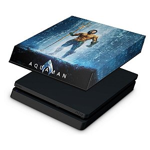 PS4 Slim Capa Anti Poeira - Aquaman