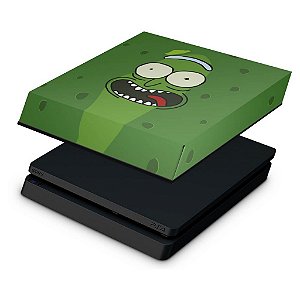 PS4 Slim Capa Anti Poeira - Pickle Rick and Morty