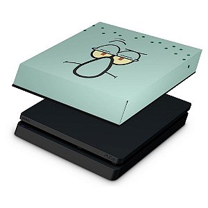 PS4 Slim Capa Anti Poeira - Lula Molusco Bob Esponja