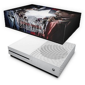 Xbox One Slim Capa Anti Poeira - Capitão America - Guerra Civil