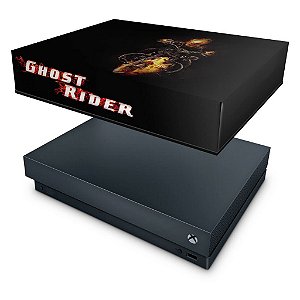 Xbox One X Capa Anti Poeira - Ghost Rider - Motoqueiro Fantasma #A