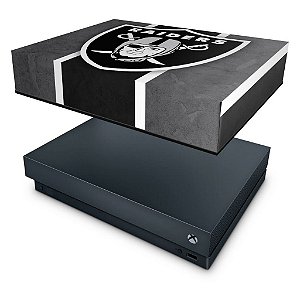 Xbox One X Capa Anti Poeira - Oakland Raiders NFL