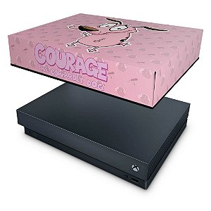 Xbox One X Capa Anti Poeira - Coragem: O cão covarde