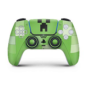 Skin PS5 Controle - Creeper Minecraft