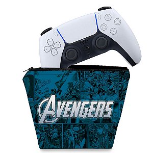 Capa PS5 Controle Case - Avengers Vingadores Comics