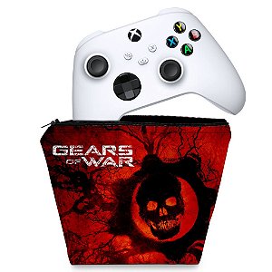 Capa Xbox Series S X Controle Case - Gears of War - Skull
